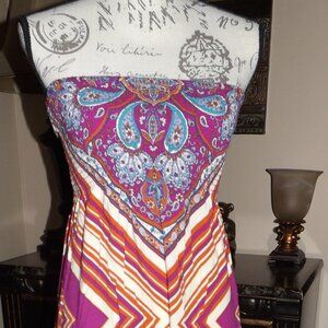 Forever 21 strapless maxi dress size medium